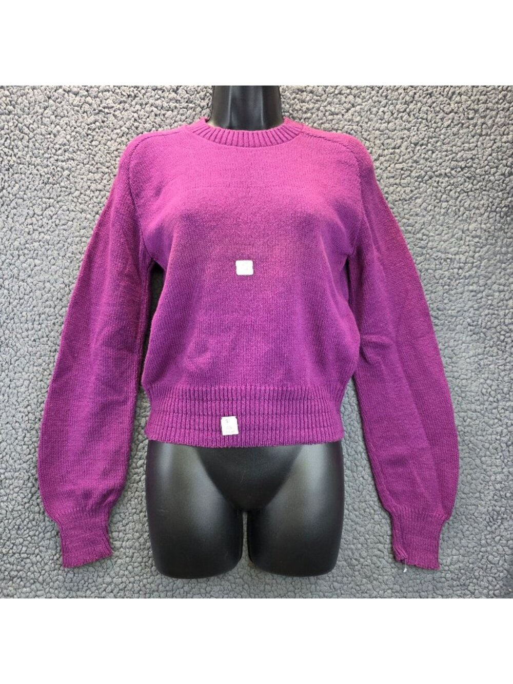 Vintage Wrangler Retro Colorful Sweater S Purple Deadstock Vibrant 90s Casual
